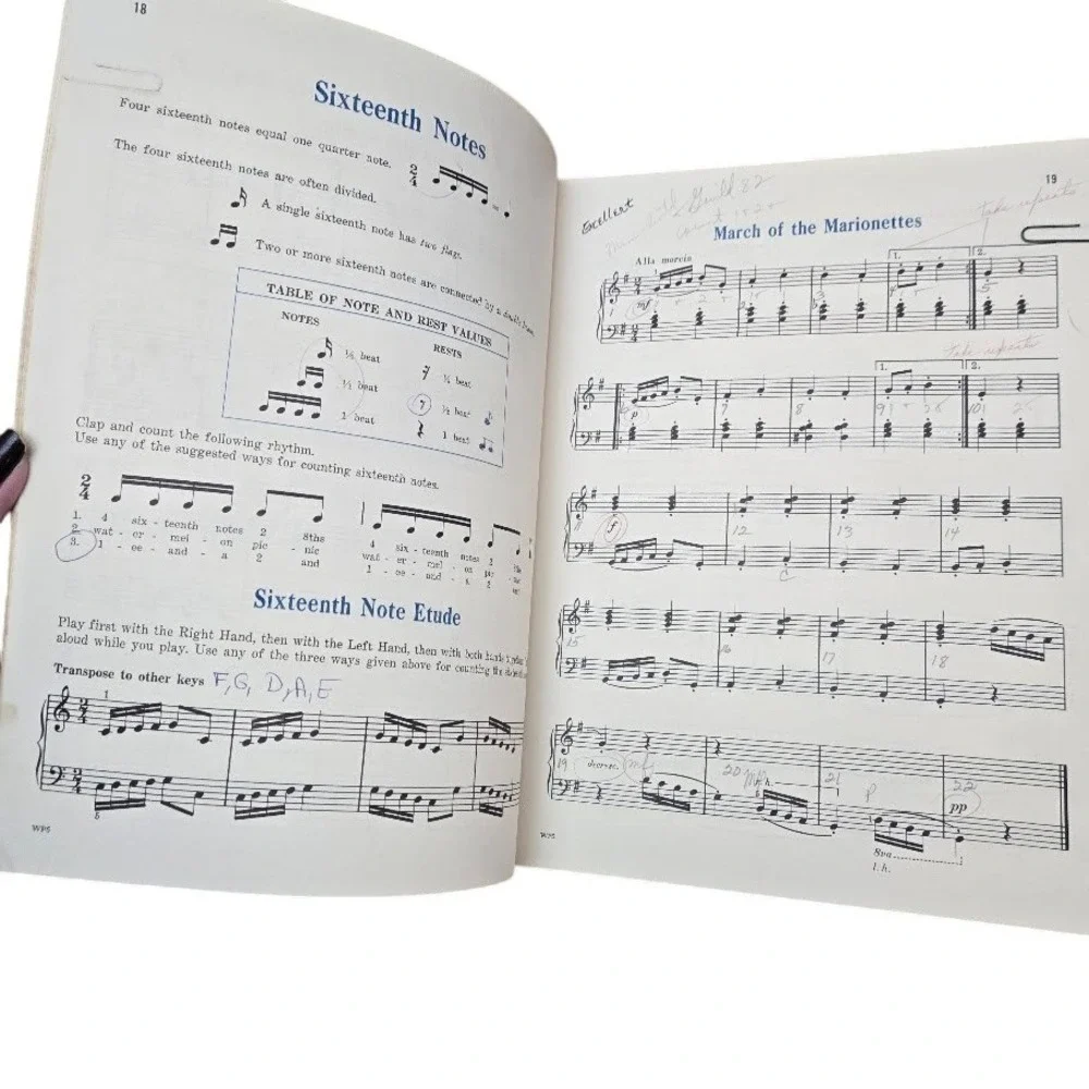 Piano Lessons by James Bastien Level 3 and 4 Vintage Music‎ Books